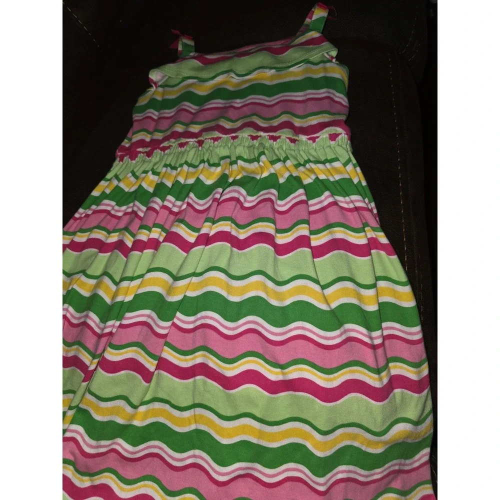 Gymboree island lily striped dress size 10